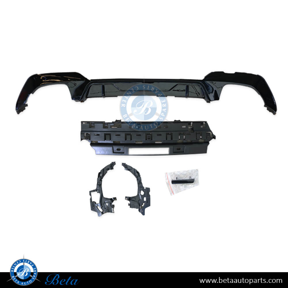 Rear Diffuser M-Performance for M-Tek 340i Gloass Black for BMW 3 Series G20 2019-Up models, Part Number 51192455859 Rear Diffuser M-Performance for M-Tek 340i Gloass Black for BMW 3 Series G20 2019-Up models, Part Number 51192455859